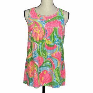 Lilly Pulitzer So A Peeling Flutter Tank Top Womens S Sleeveless 20178